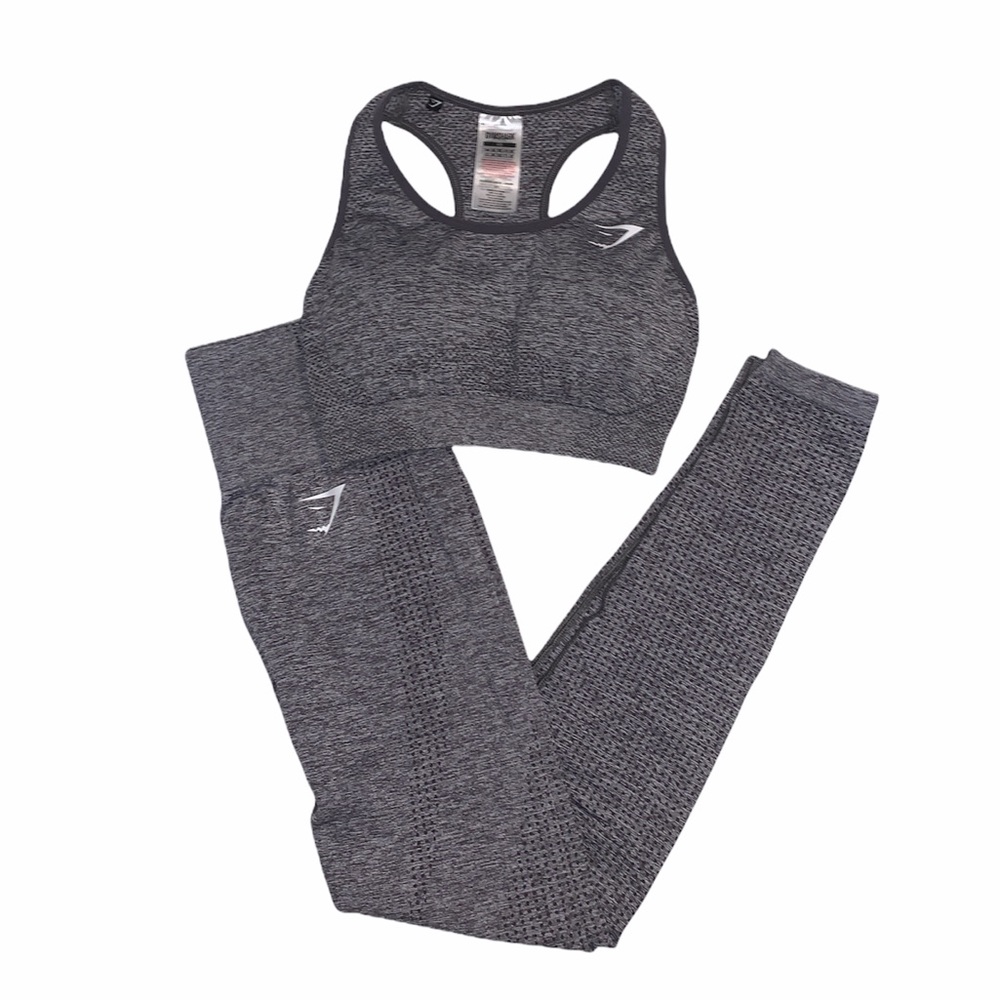 XS Gymshark Vital Set— Smokey Grey Marl